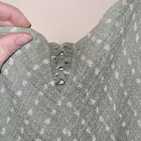 Japna Womens Wide Legged  Jumper Size L Sage Green Hioppie Summer Spring - Picture 7 of 10